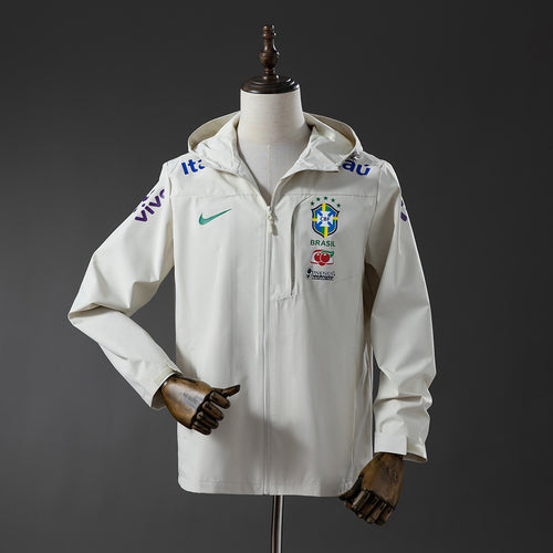Brazil Windproof Jacket-Off White detail