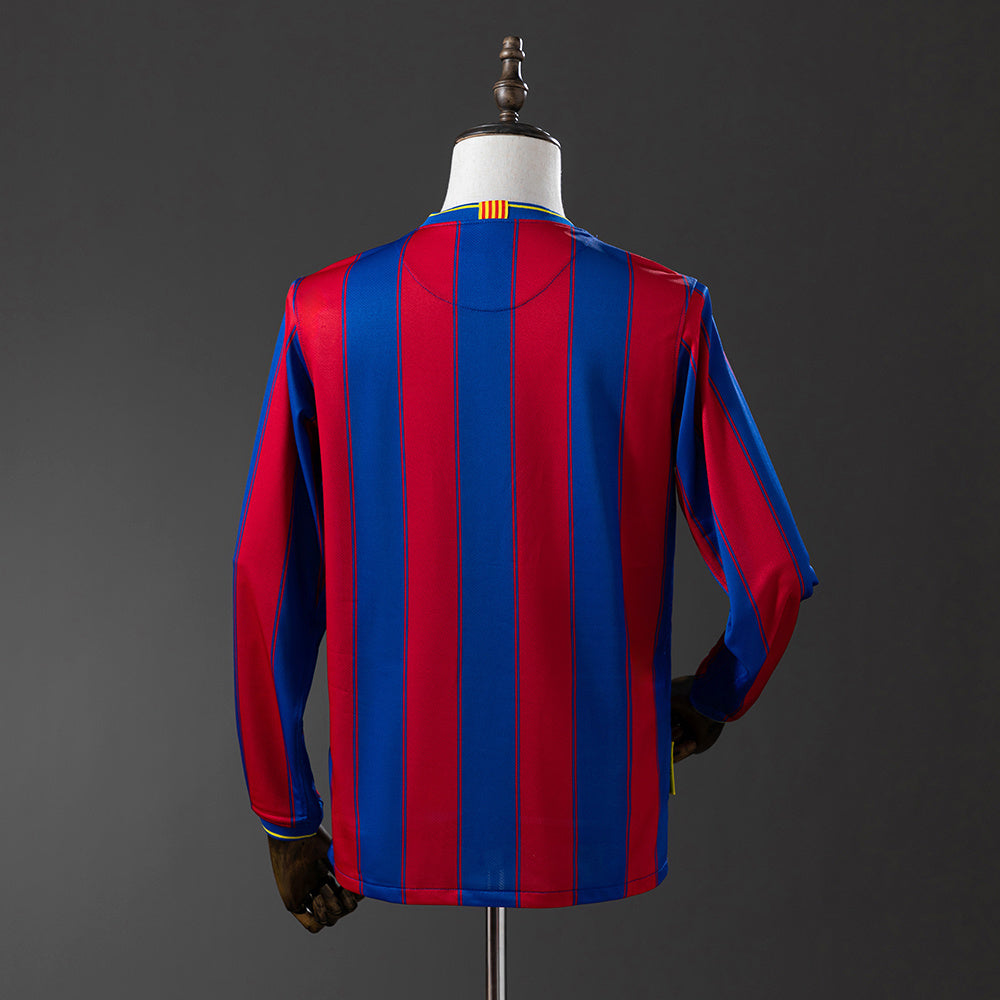 Barcelona 09-10 Home Long Sleeve Retro Jersey