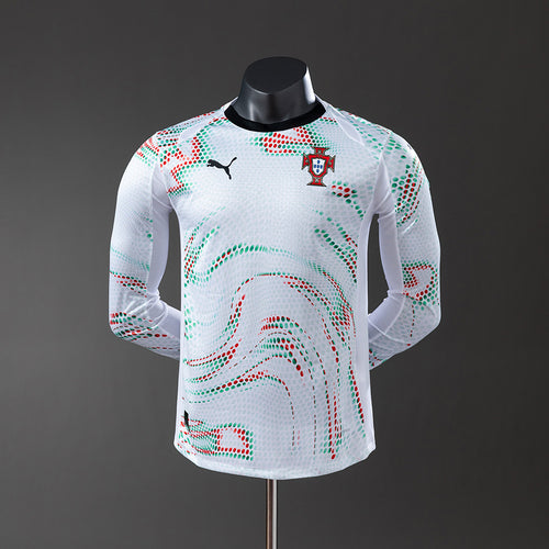2025 Player Long Sleeve Portugal Away Jersey detail