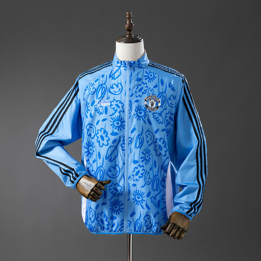 M-U Reversible Jacket Windbreaker - Beige&Blue detail
