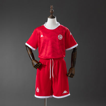 Tunisia 2026 Home Kids Kit Jersey detail