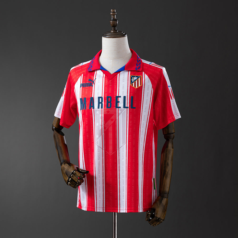 Retro Atletico Madrid 95-96 home detail