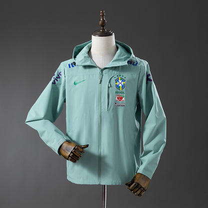 Brazil Windproof Jacket - Light Mint Green, detail
