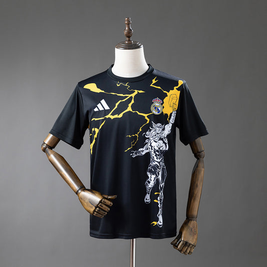 Real Madrid 25-26 Avengers - Pre-Match(Black) Jersey detail