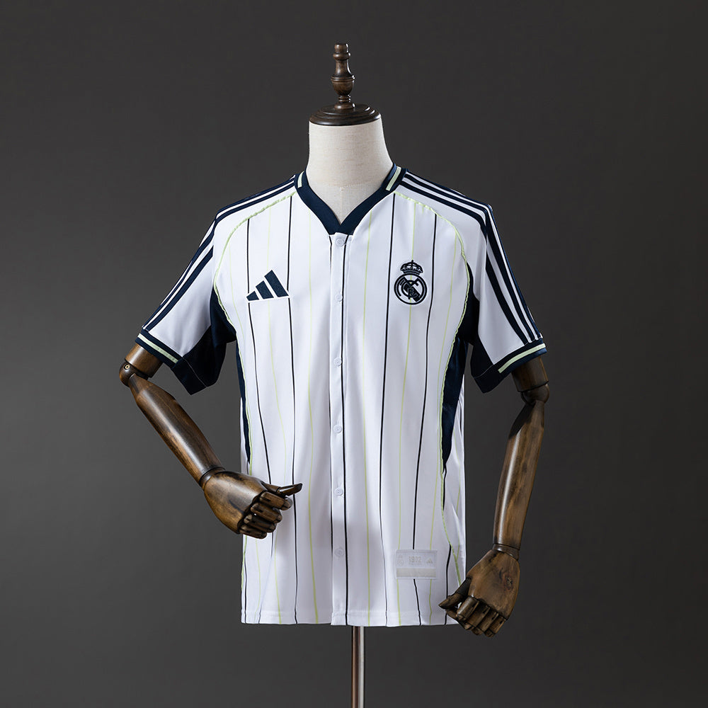 Real Madrid 25-26 Baseball - White Jersey detail