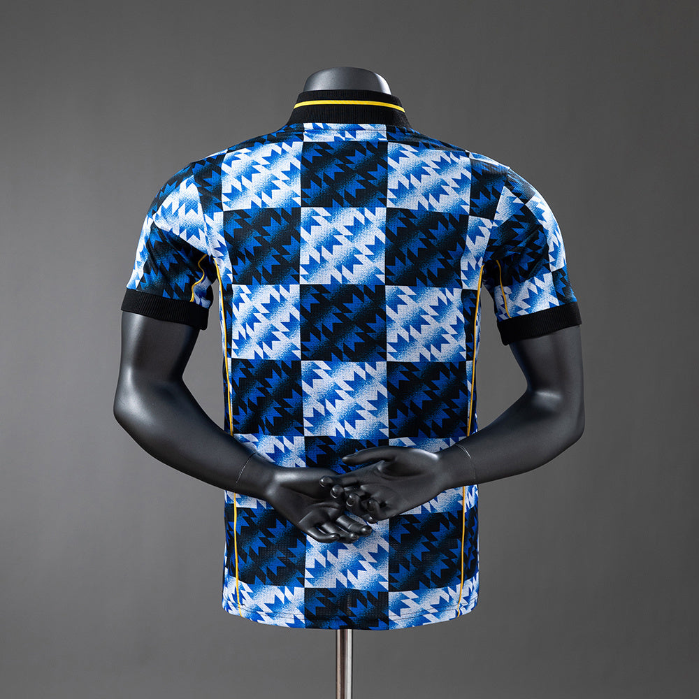 M-U 25-26 Blue Player Version Jersey detail