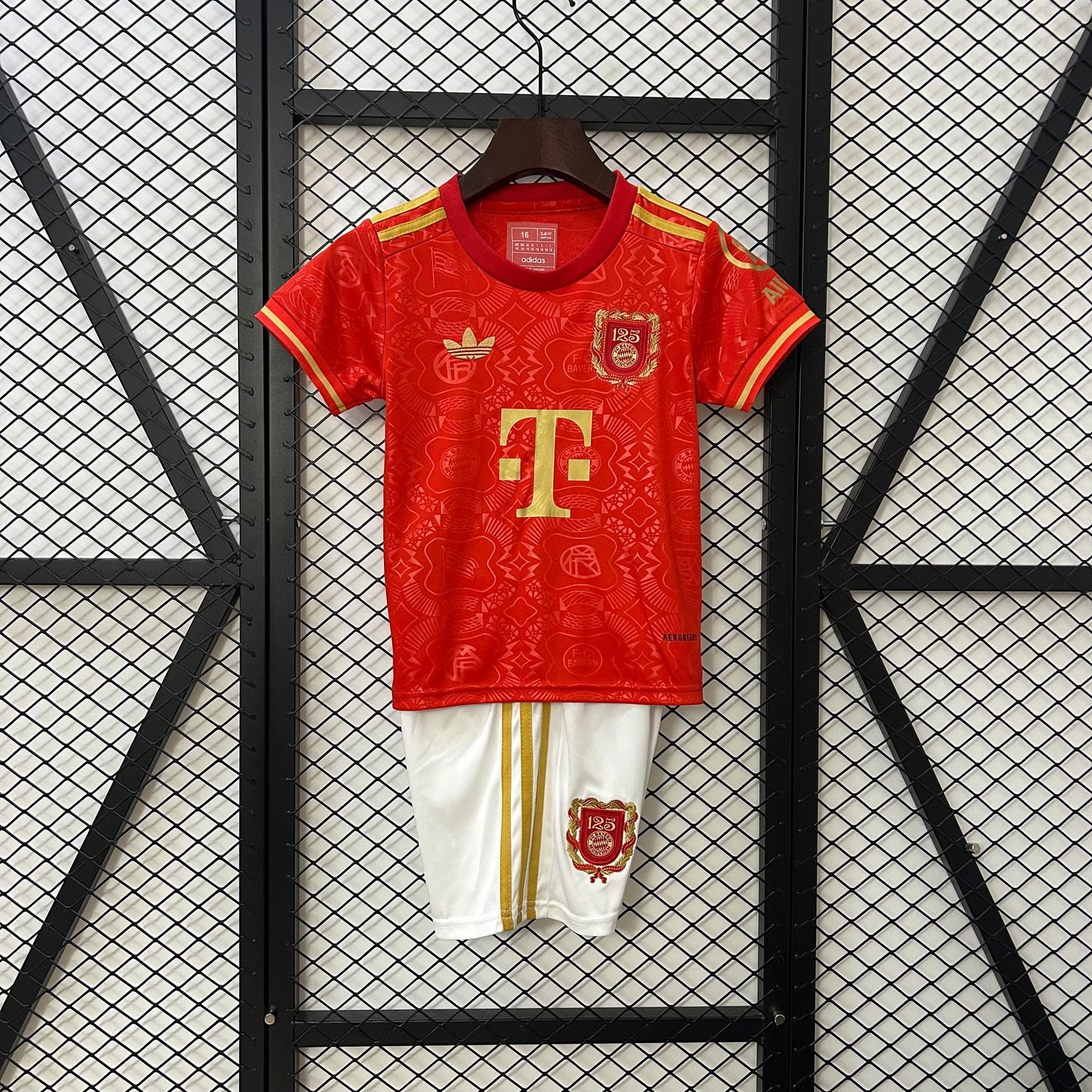 25-26 kids Bayern Munich 125th Anniversary Jersey 16-28