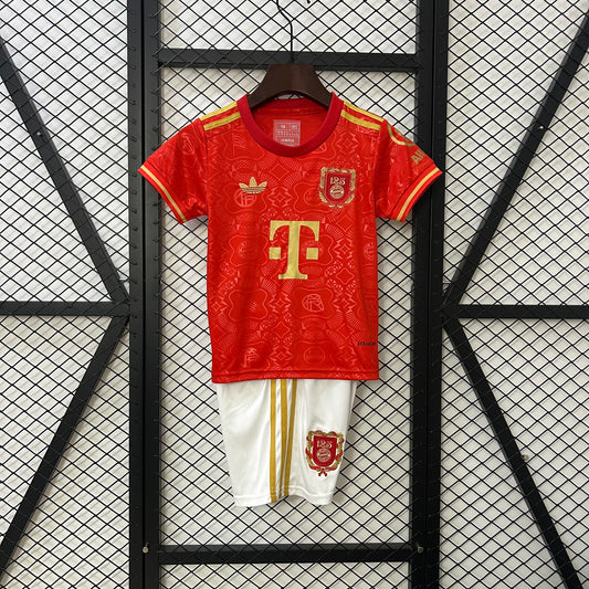 25-26 kids Bayern Munich 125th Anniversary Jersey 16-28