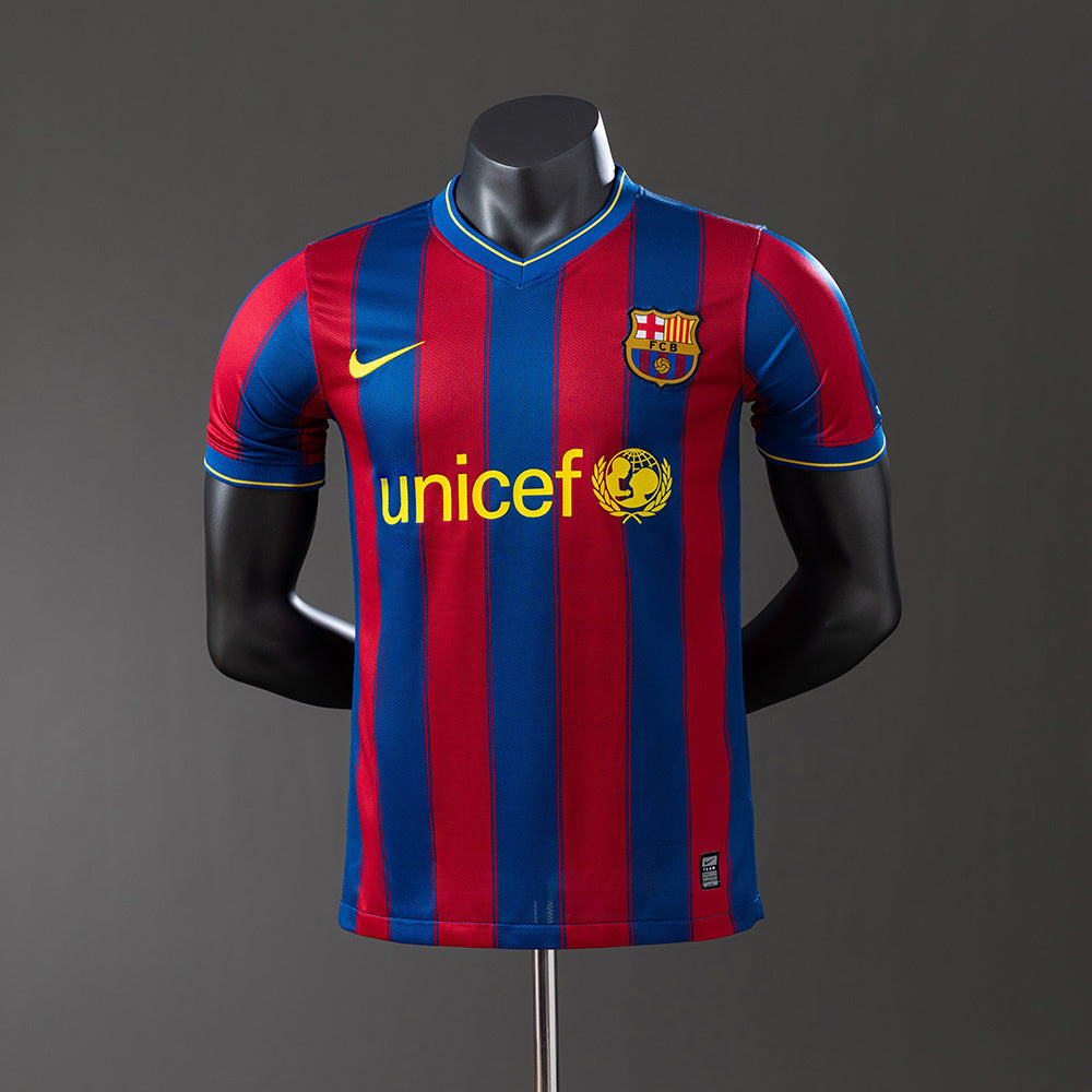 Barcelona 09-10 Home Player Version Retro Jersey detail