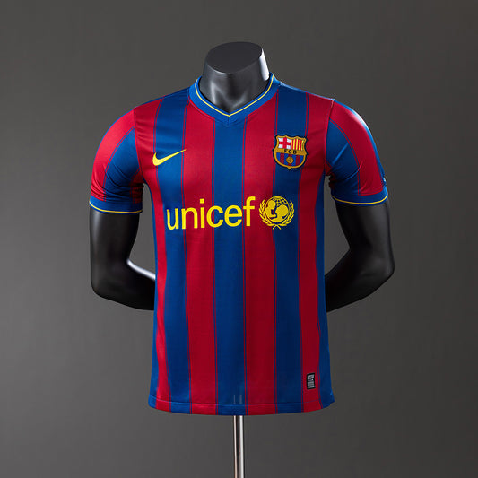 Barcelona 09-10 Home Player Version Retro Jersey detail
