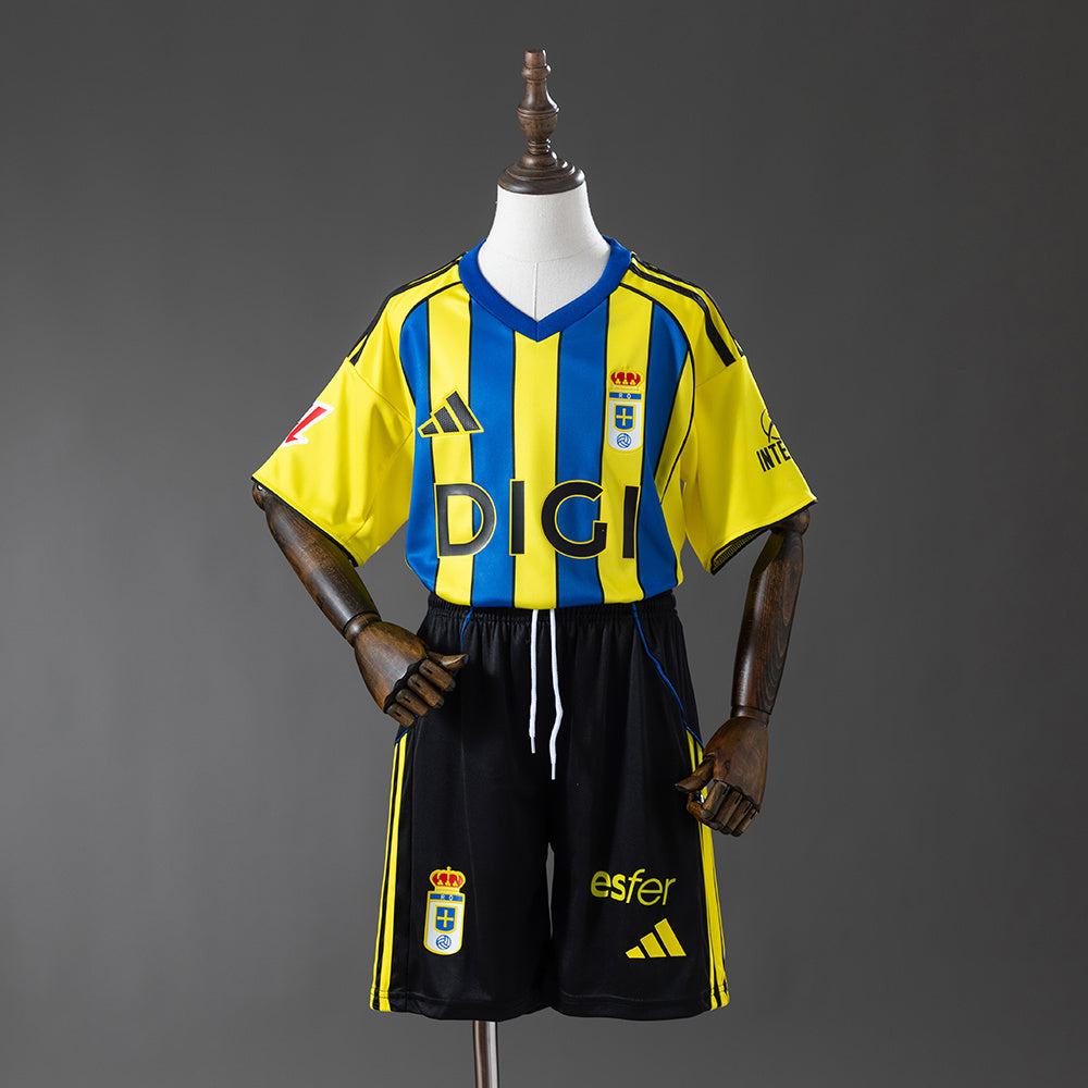 Real Oviedo 25-26 Away Kids Kit Jersey detail