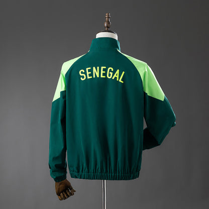 Senegal 2026 Windbreaker - Dark Green detail