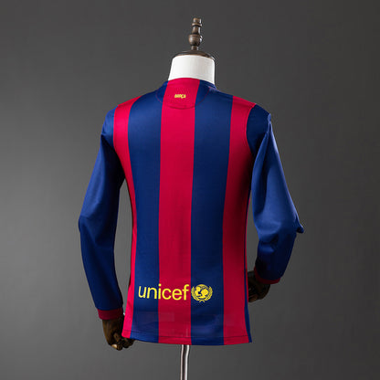 Barcelona 2014-15 Home Long Sleeve Retro Jersey