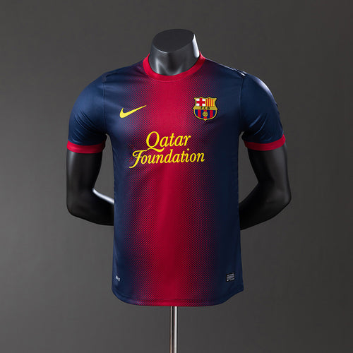 Barcelona 12-13 Home Player Version Retro Jersey detail