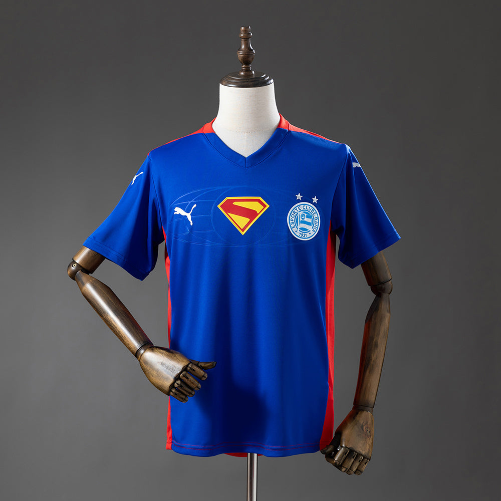 Bahia 25-26 Superman Edition - Blue & Red Jersey detail