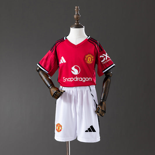 M-U 25-26 Home kids kit Jersey detail