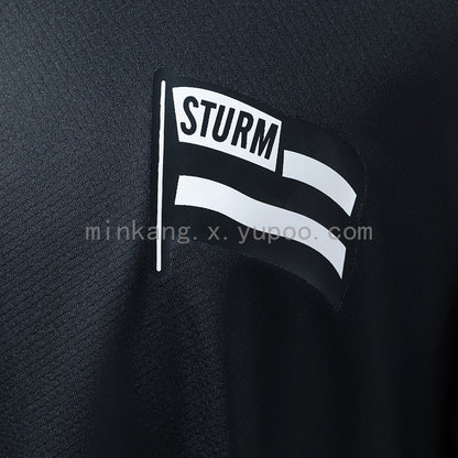 Sturm Graz 27-26 Stop Violence Against Women Special Kit Released Jersey detail