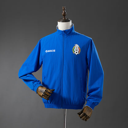 Mexico Reversible Jacket Windbreaker - White & Blue detail