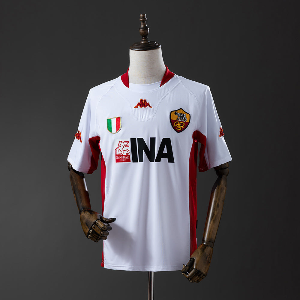 Retro Roma 01-02 Away detail