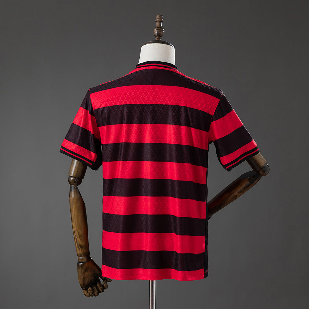 Flamengo 26-27 Special Edition Red-Black Striped Jersey detail