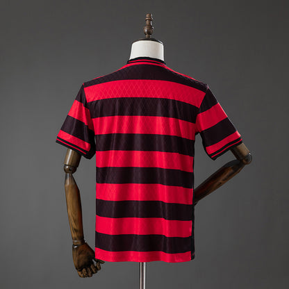 Flamengo 26-27 Special Edition Red-Black Striped Jersey detail