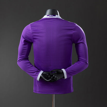 Real Madrid 16-17 Away Long Sleeve Player Version Retro Jersey