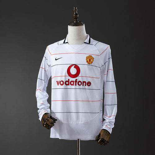 M-U 2003-05 Away Long Sleeve Retro Jersey detail