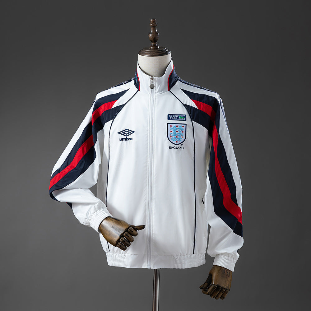 England 1998 Retro Windbreaker - White