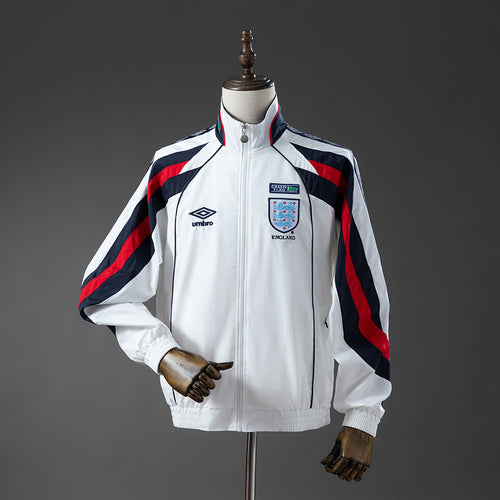 England 1998 Retro Windbreaker - White