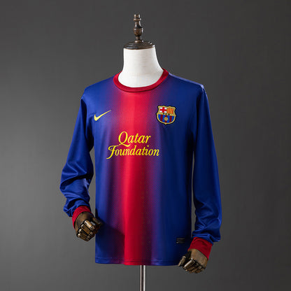 Retro long sleeve Barcelona 12-13 home detail