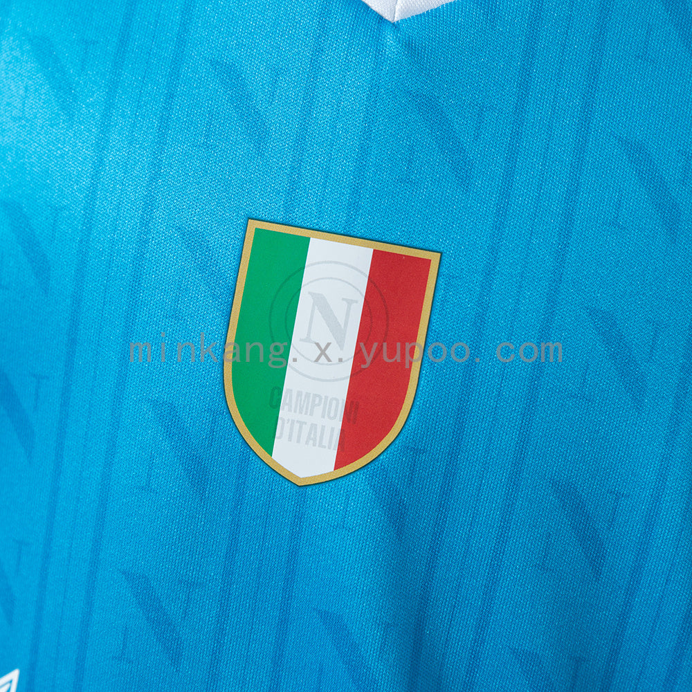 Napoli 27-26 Home kids kit Jersey detail