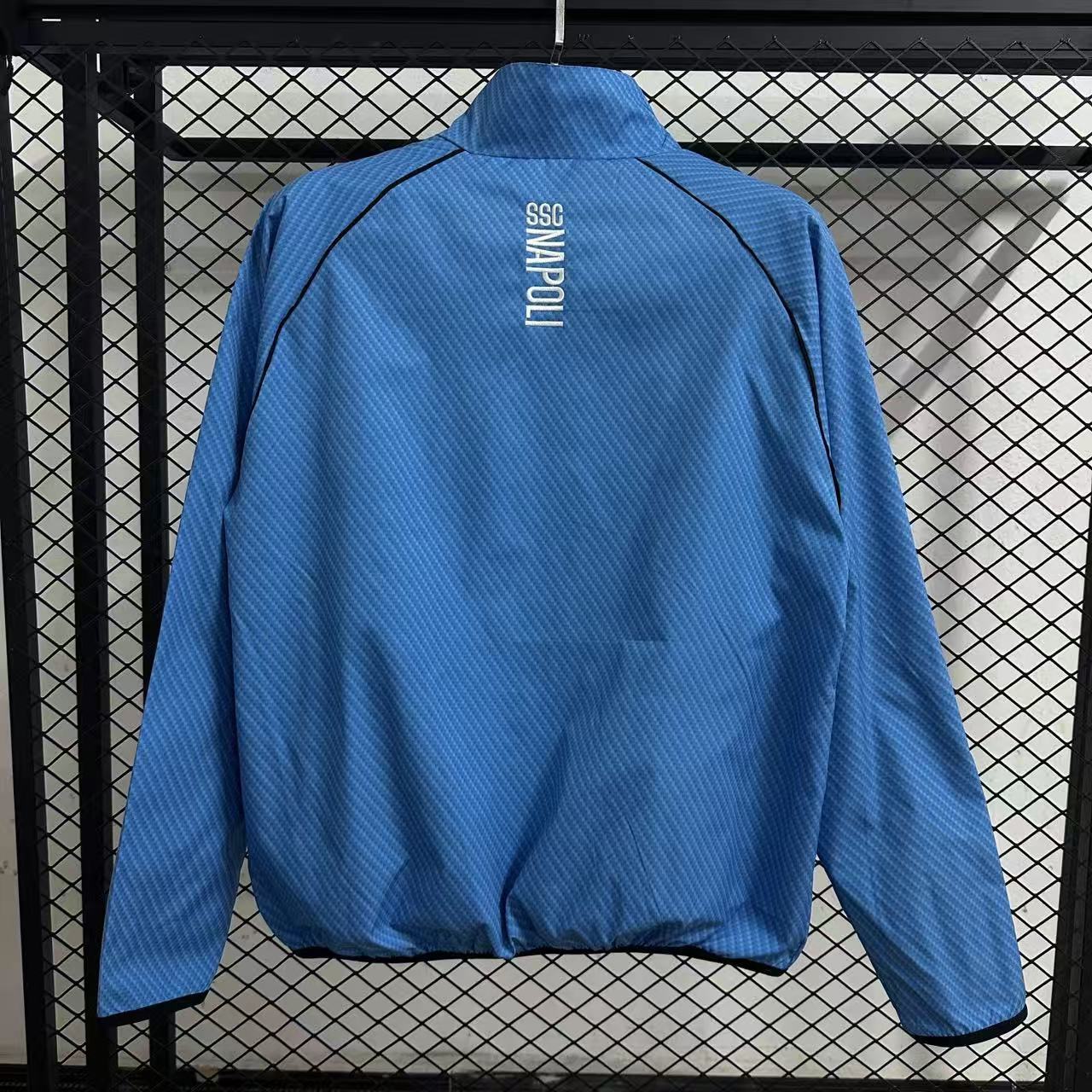 25-26 Napoli pad printed blue waterproof windbreaker