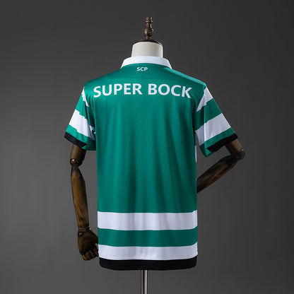 Sporting Lisbon 18-19 Home Retro Jersey detail
