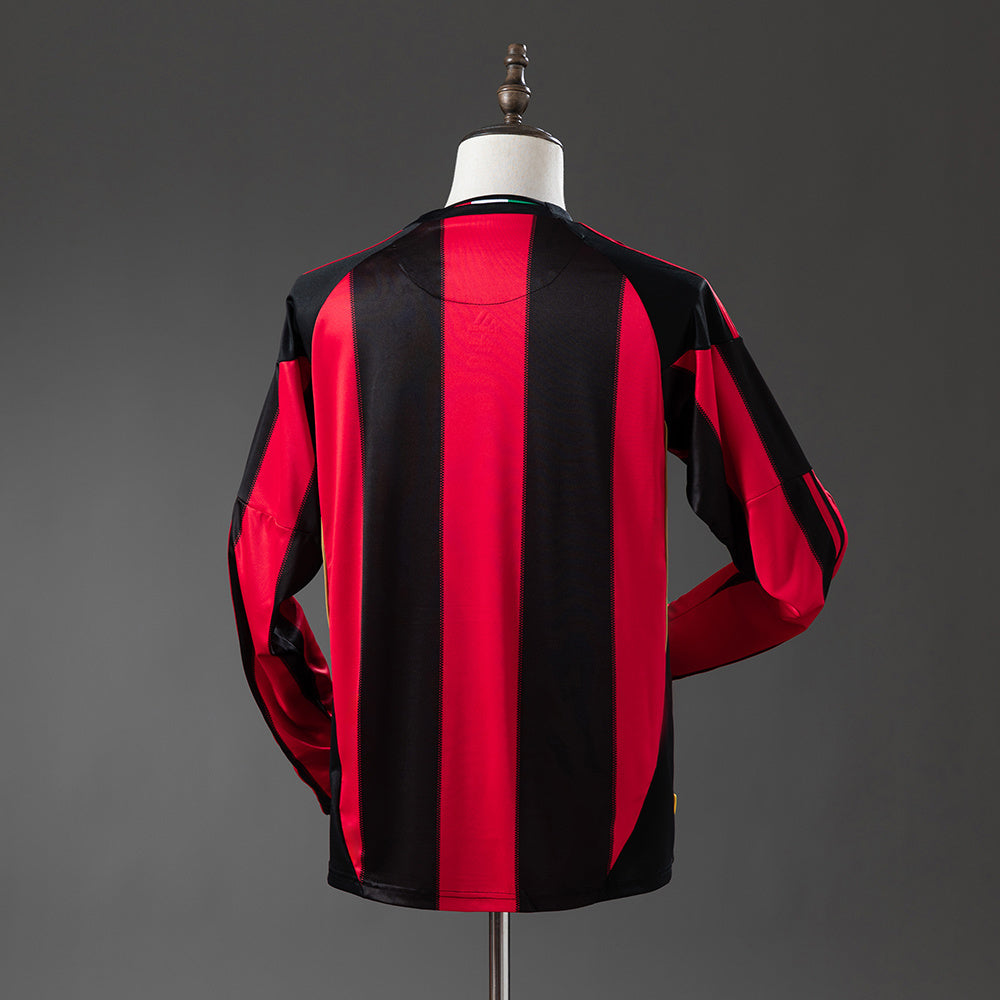AC Milan 10-11 Home Long Sleeve Retro Jersey