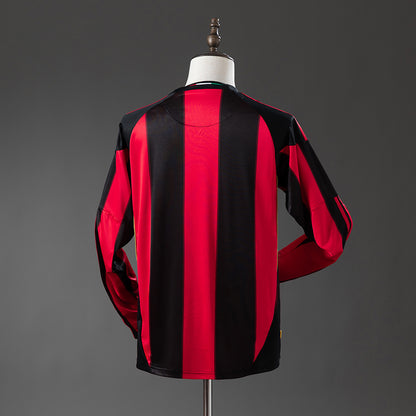 AC Milan 10-11 Home Long Sleeve Retro Jersey