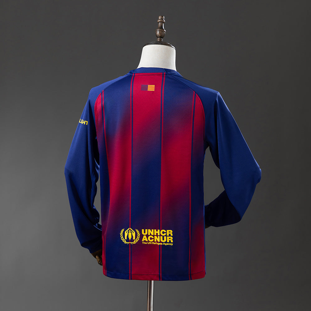 Barcelona 25-26 Home Long Sleeve Jersey