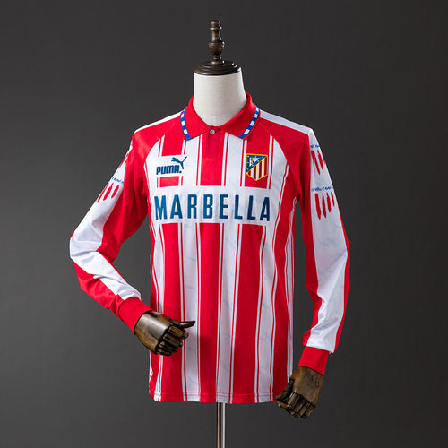 Atletico Madrid 94-95 Home Long Sleeve Retro Jersey detail