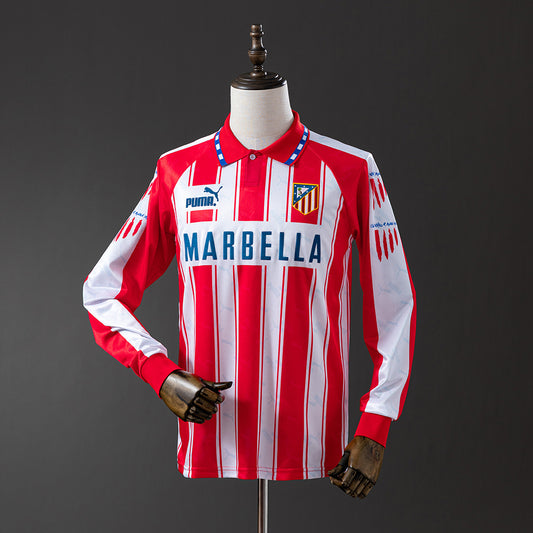 Atletico Madrid 94-95 Home Long Sleeve Retro Jersey detail