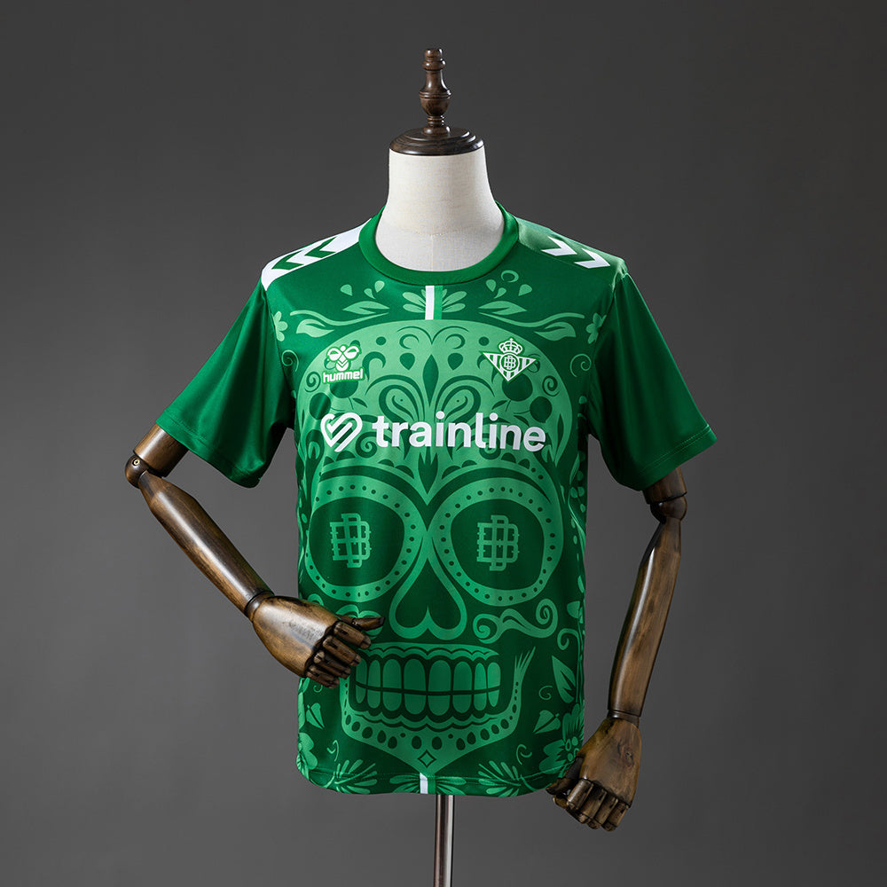 Real Betis 25-26 Day of the Dead - Green Jersey detail