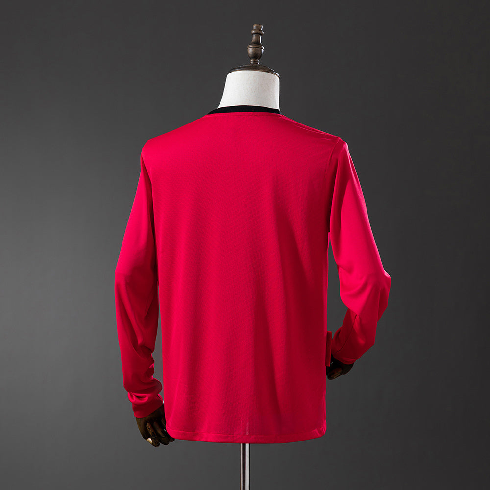 M-U 2010 Home Long Sleeve Retro Jersey