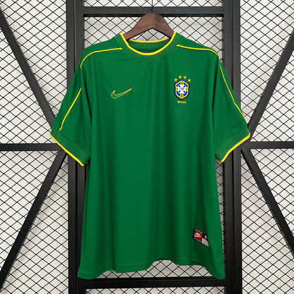 Retro Brazil 1998 Goalkeeper Green detail