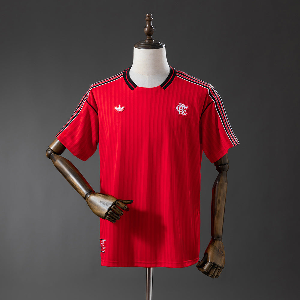 Flamengo 25-26 Retro Style - Red Jersey detail