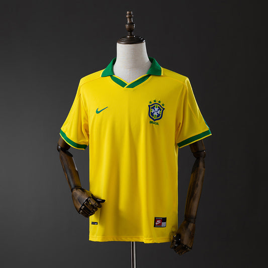 Brazil 1997 Home Retro Jersey detail