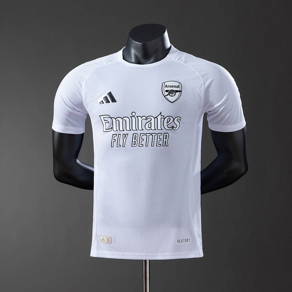 Arsenal 25-26 White Player Version Jersey detail