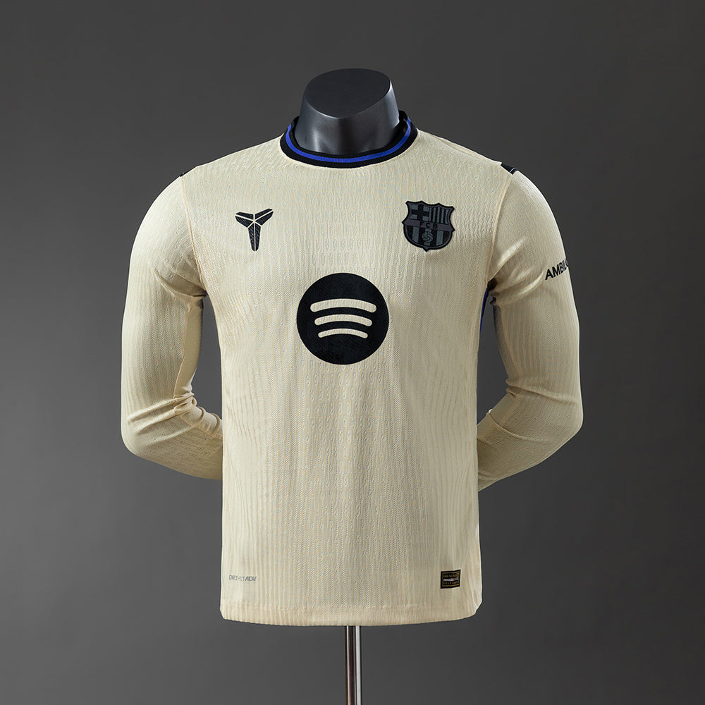 Barcelona 25-26 Player Version Away Long Sleeve Jersey detail