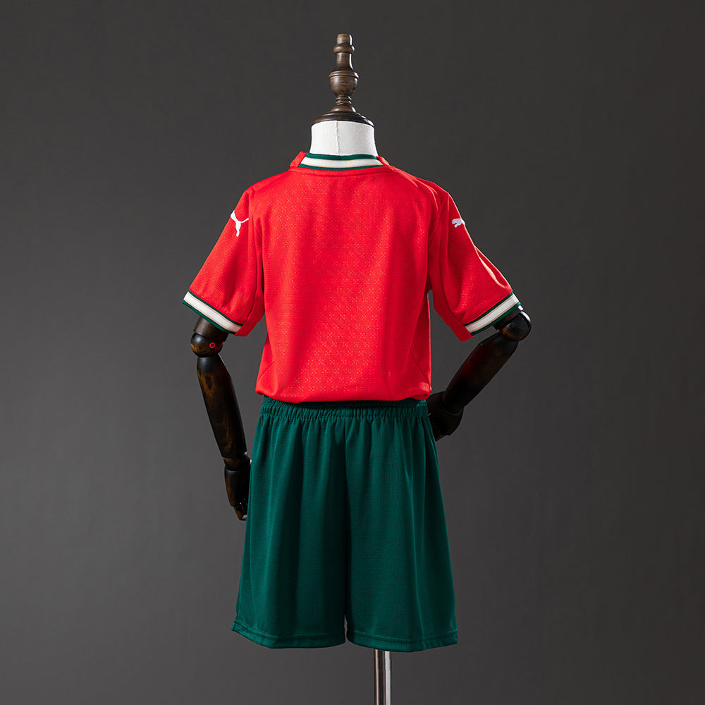 Portugal 25-26 Home kids kit Jersey detail