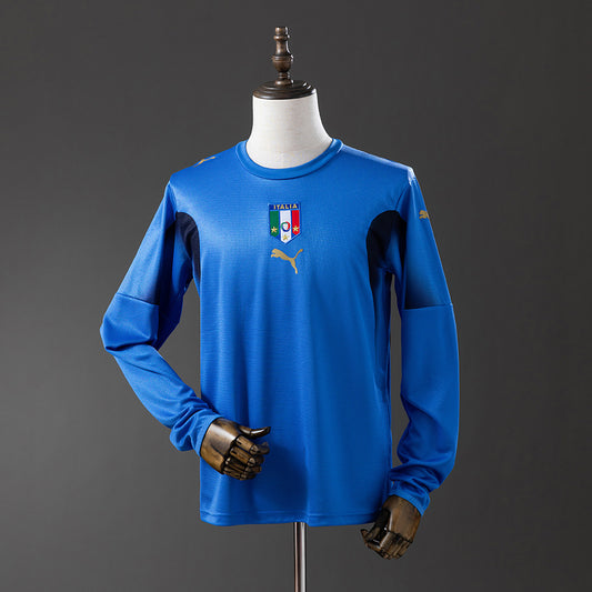 Italy 2006 Home Long Sleeve Retro Jersey detail