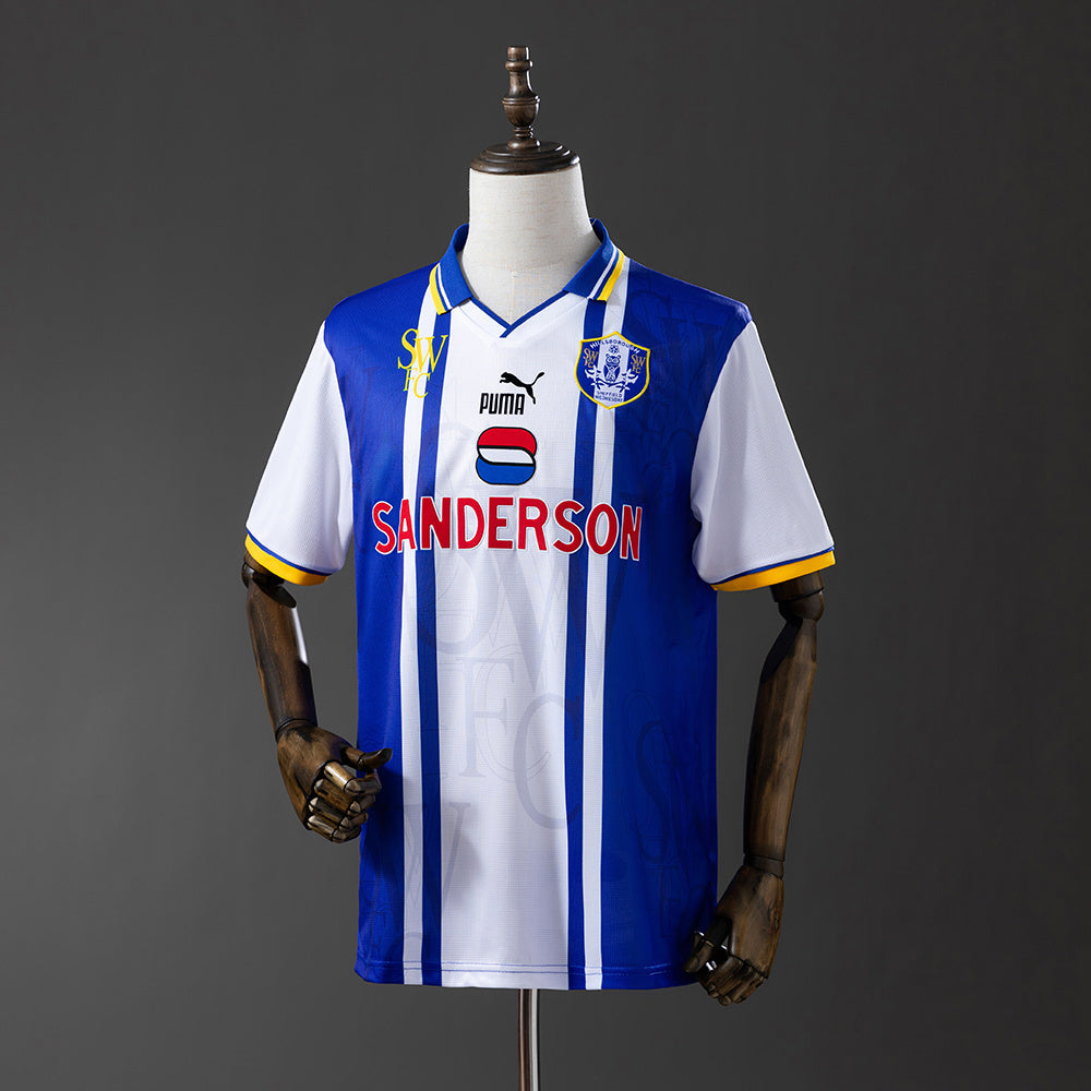 sheffield wednesday 19-97 Home Retro Jersey detail