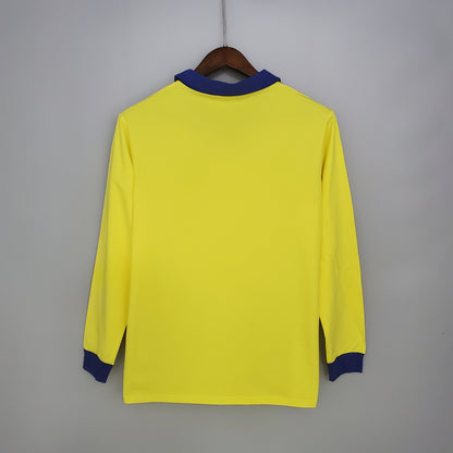 Retro long sleeve Arsenal 71-79 away yellow detail