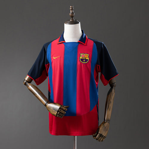 Retro 03-04 Barcelona home detail